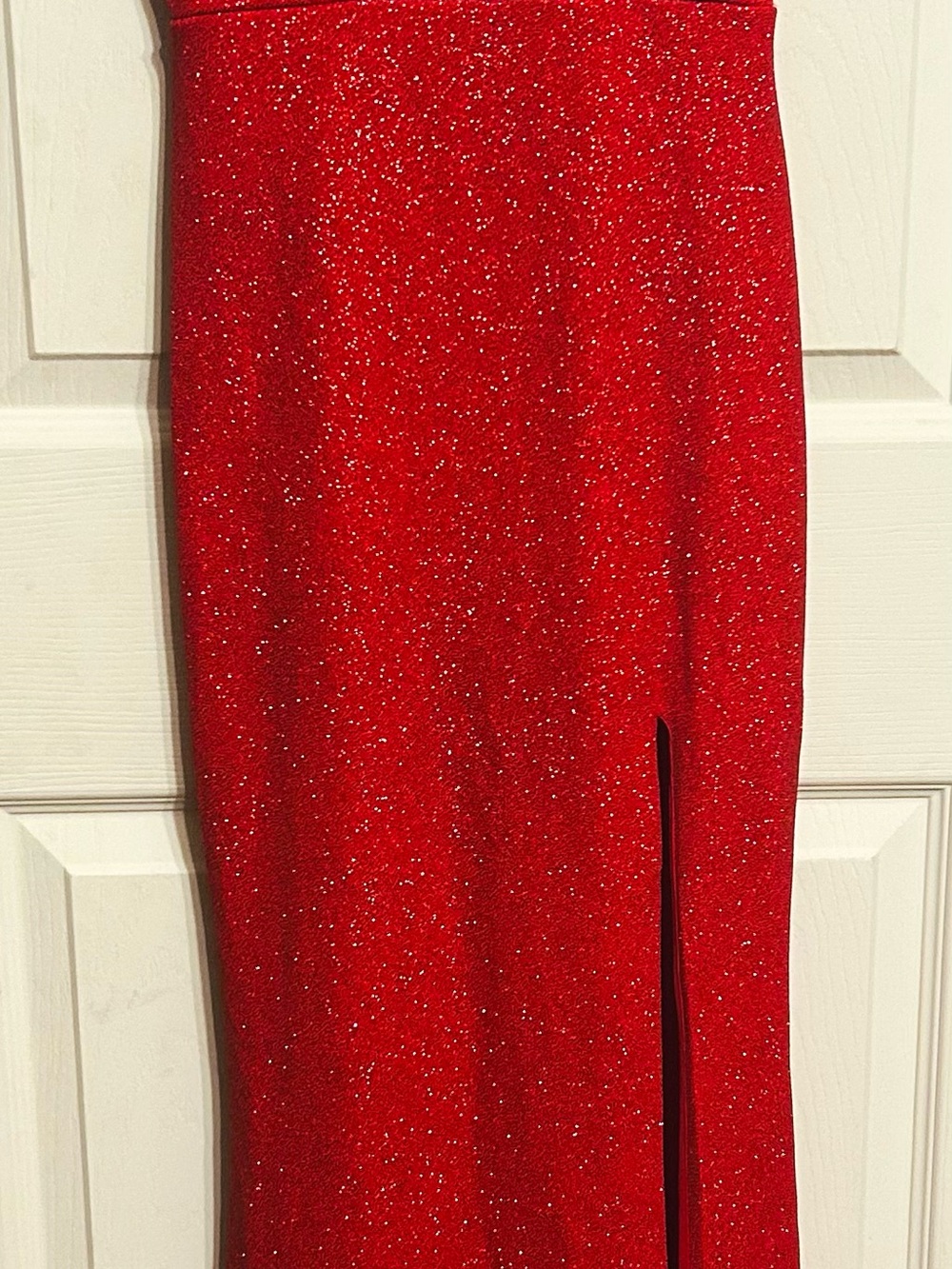 City Triangles Sparkling Formal Dress with Side Slit